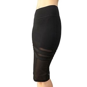 NS Activewear Stretch Straight Skirt with Mesh